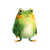 Cute Kawaii Frog Vinyl Car Decal Sticker – Waterproof & UV-Resistant 3.4133333333333336"
