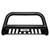 Westin Automotive E-Series Black Bull Bar | Stainless Steel 3 Inch Diameter | With Light Mounting Tabs & Textured Skid Plate