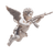 Armed Flying Cherub V2 Vinyl Car Decal Sticker – Waterproof & UV-Resistant 3.4133333333333336"