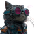 Cyber Punk Cat Vinyl Car Decal Sticker – Waterproof & UV-Resistant 6.826666666666667"