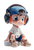 Cute Baby Chibi Vinyl Car Decal Sticker – Waterproof & UV-Resistant 4.426666666666667"