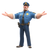 3D Policeman Render Vinyl Car Decal Sticker – Waterproof & UV-Resistant 3.4133333333333336"