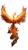 Rising Fire Phoenix Vinyl Car Decal Sticker – Waterproof & UV-Resistant 9.706666666666667"