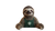 Sloth Barista V2 Vinyl Car Decal Sticker – Waterproof & UV-Resistant 2.72"