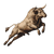 Jumping Bull Illustration Vinyl Car Decal Sticker – Waterproof & UV-Resistant 3.4133333333333336"
