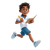 Joyful School Kid V2 Vinyl Car Decal Sticker – Waterproof & UV-Resistant 3.4133333333333336"