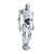 White Humanoid Robot Vinyl Car Decal Sticker – Waterproof & UV-Resistant 3.4133333333333336"