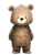 Happy Bear Illustration Vinyl Car Decal Sticker – Waterproof & UV-Resistant 8.213333333333333"