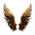 Golden Angel Wings V6 Vinyl Car Decal Sticker – Waterproof & UV-Resistant 3.4133333333333336"