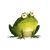 Goofy Frog Vinyl Car Decal Sticker – Waterproof & UV-Resistant 3.4133333333333336"