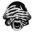 Screaming Head Covered V2 Vinyl Car Decal Sticker – Waterproof & UV-Resistant 3.4133333333333336"