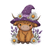 Witchy Highland Cow V3 Vinyl Car Decal Sticker – Waterproof & UV-Resistant 6.826666666666667"