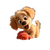Playful Golden Retriever V14 Vinyl Car Decal Sticker – Waterproof & UV-Resistant 6.826666666666667"