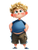 Chubby Blond Boy Vinyl Car Decal Sticker – Waterproof & UV-Resistant 8.213333333333333"