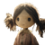 Brunette Rag Doll Vinyl Car Decal Sticker – Waterproof & UV-Resistant 3.4133333333333336"