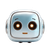 Friendly Robot Icon V2 Vinyl Car Decal Sticker – Waterproof & UV-Resistant 3.4133333333333336"