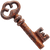 Antique Rusty Key V3 Vinyl Car Decal Sticker – Waterproof & UV-Resistant 3.4133333333333336"