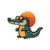 Retro Crocodile Sticker Vinyl Car Decal Sticker – Waterproof & UV-Resistant 3.4133333333333336"