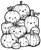 Cute Pumpkin Faces Vinyl Car Decal Sticker – Waterproof & UV-Resistant 4.05333333333333