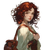 Red-Haired Fantasy Woman V3 Vinyl Car Decal Sticker – Waterproof & UV-Resistant 3.4133333333333336"