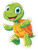 Dancing Cartoon Turtle V2 Vinyl Car Decal Sticker – Waterproof & UV-Resistant 4.1066666666666665"