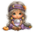 Fortune Teller Garden Vinyl Car Decal Sticker – Waterproof & UV-Resistant 6.826666666666667"