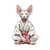 Karate Sphynx Cat Vinyl Car Decal Sticker – Waterproof & UV-Resistant 3.4133333333333336"