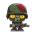 Cartoon Zombie Soldier Vinyl Car Decal Sticker – Waterproof & UV-Resistant 3.4133333333333336"