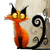 Furry Orange Cat Vinyl Car Decal Sticker – Waterproof & UV-Resistant 6.826666666666667"