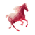 Glowing Red Horse V4 Vinyl Car Decal Sticker – Waterproof & UV-Resistant 3.4133333333333336"