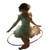 Ethereal Hula Girl V2 Vinyl Car Decal Sticker – Waterproof & UV-Resistant 3.4133333333333336"