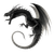 Black Vector Dragon V3 Vinyl Car Decal Sticker – Waterproof & UV-Resistant 3.4133333333333336"