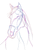 Neon Horse Woman V2 Vinyl Car Decal Sticker – Waterproof & UV-Resistant 8.96"