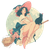 Retro Witch Illustration Vinyl Car Decal Sticker – Waterproof & UV-Resistant 6.826666666666667"