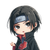 Chibi Itachi Uchiha Vinyl Car Decal Sticker – Waterproof & UV-Resistant 3.4133333333333336"
