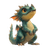 Stylized Friendly Dragon Vinyl Car Decal Sticker – Waterproof & UV-Resistant 6.826666666666667"