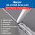 2x Superior Sealant for Marine Applications | Clear Silicone | Bonds to Various Surfaces