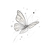 Delicate Butterfly Art Vinyl Car Decal Sticker – Waterproof & UV-Resistant 3.4133333333333336"