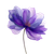 Purple Transparent Flower V2 Vinyl Car Decal Sticker – Waterproof & UV-Resistant 3.4133333333333336"