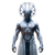 Futuristic Cyber Warlord Vinyl Car Decal Sticker – Waterproof & UV-Resistant 6.826666666666667"