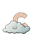Smiling Cloud C Vinyl Car Decal Sticker – Waterproof & UV-Resistant 8.96"