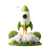 Green Space Rocket Vinyl Car Decal Sticker – Waterproof & UV-Resistant 3.4133333333333336"