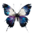 Abstract Butterfly V6 Vinyl Car Decal Sticker – Waterproof & UV-Resistant 3.4133333333333336"