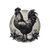 Vintage Chicken Logo V2 Vinyl Car Decal Sticker – Waterproof & UV-Resistant 3.4133333333333336"
