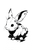 Punk Rabbit Tattoo Vinyl Car Decal Sticker – Waterproof & UV-Resistant 4.4