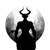 Devil Silhouette V3 Vinyl Car Decal Sticker – Waterproof & UV-Resistant 3.4133333333333336"