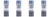 4x Ultimate Protection Engine Paint | Metallic Blue Silver | For Yamaha Outboard and Inboard Engines | 12 oz Spray Can