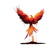 Flaming Southpark Phoenix Vinyl Car Decal Sticker – Waterproof & UV-Resistant 3.4133333333333336"