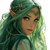 Green-Haired Elf V3 Vinyl Car Decal Sticker – Waterproof & UV-Resistant 3.4133333333333336"