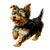 Happy Yorkshire Terrier V8 Vinyl Car Decal Sticker – Waterproof & UV-Resistant 3.4133333333333336"